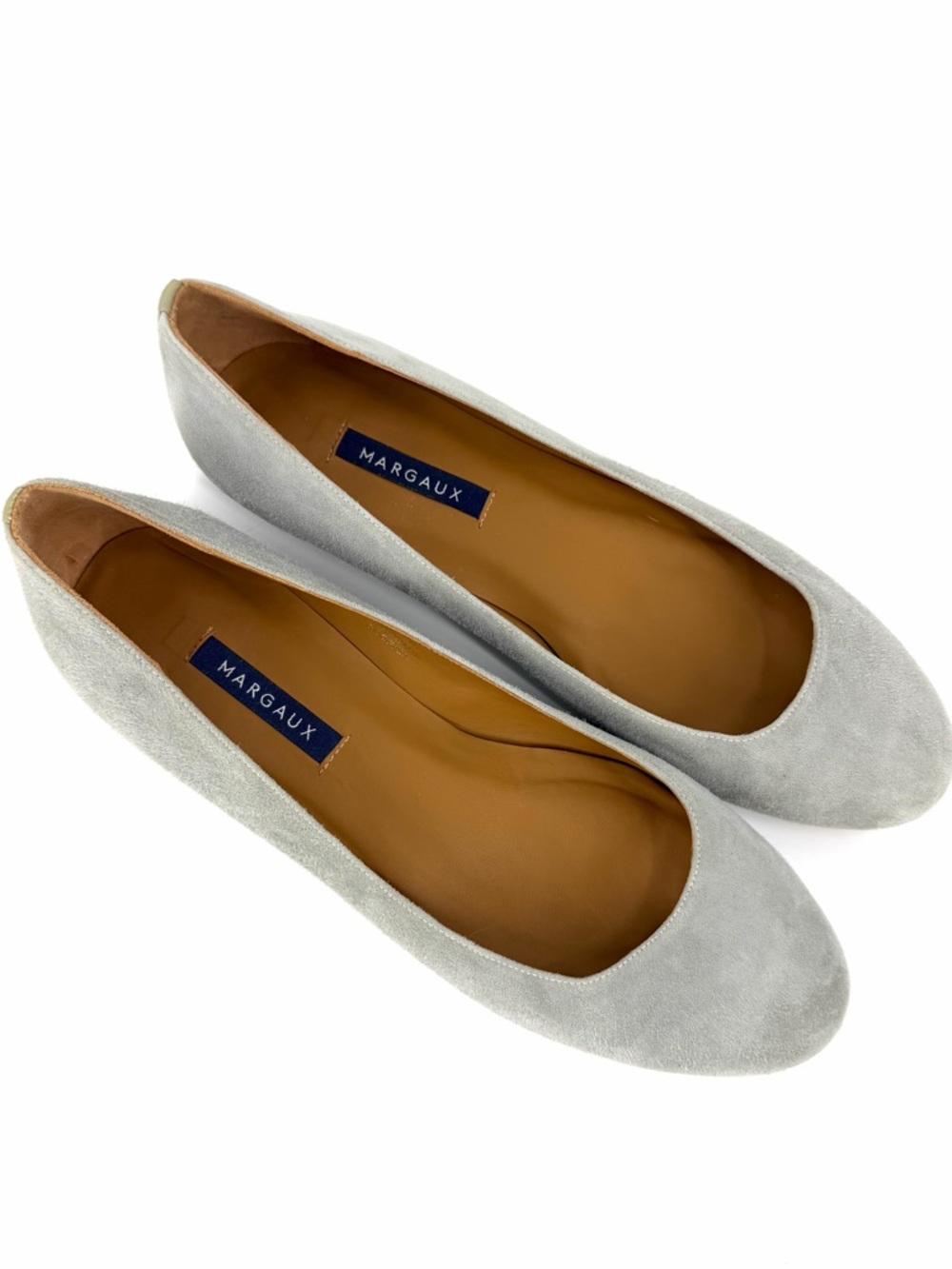 Margaux The Classic Suede Ballet Flat Sz 39 EU / 8.5-9 US Flint Gray